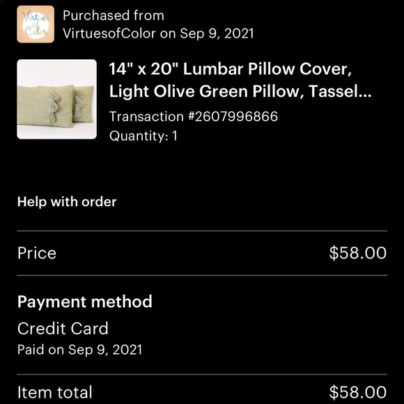 14" x 20" Lumbar Pillow Cover, Light Olive Green Pillow, Tassel Detail - Picture 13 of 13